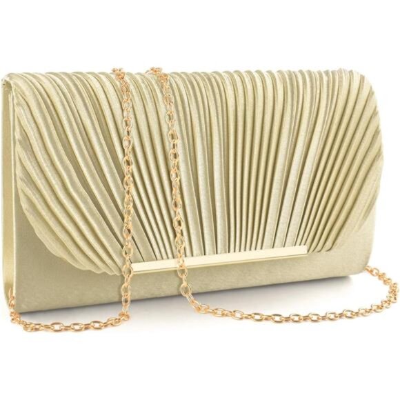 Clutch Purses Evening Handbags Formal Gold2 - Picture 1 of 7